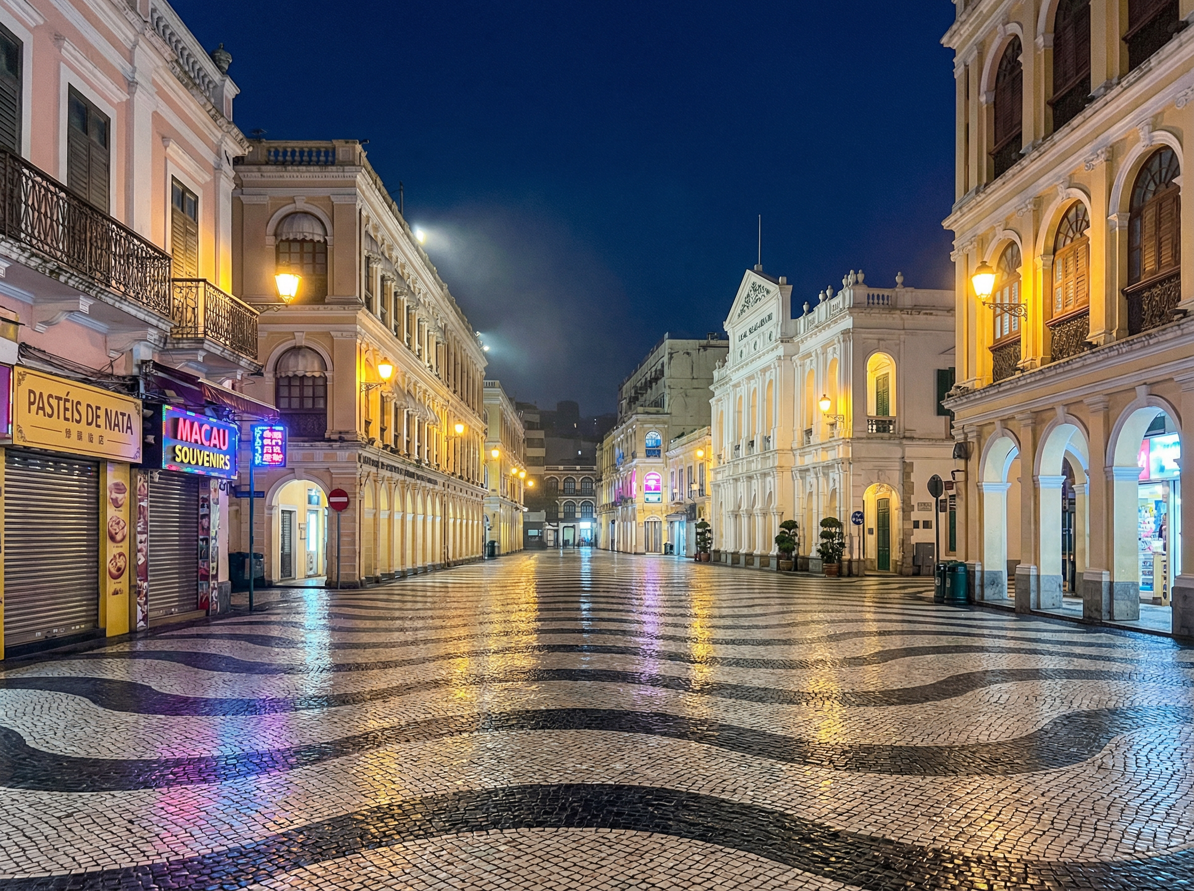 云顶娱乐 - 澳门议事亭前地夜景