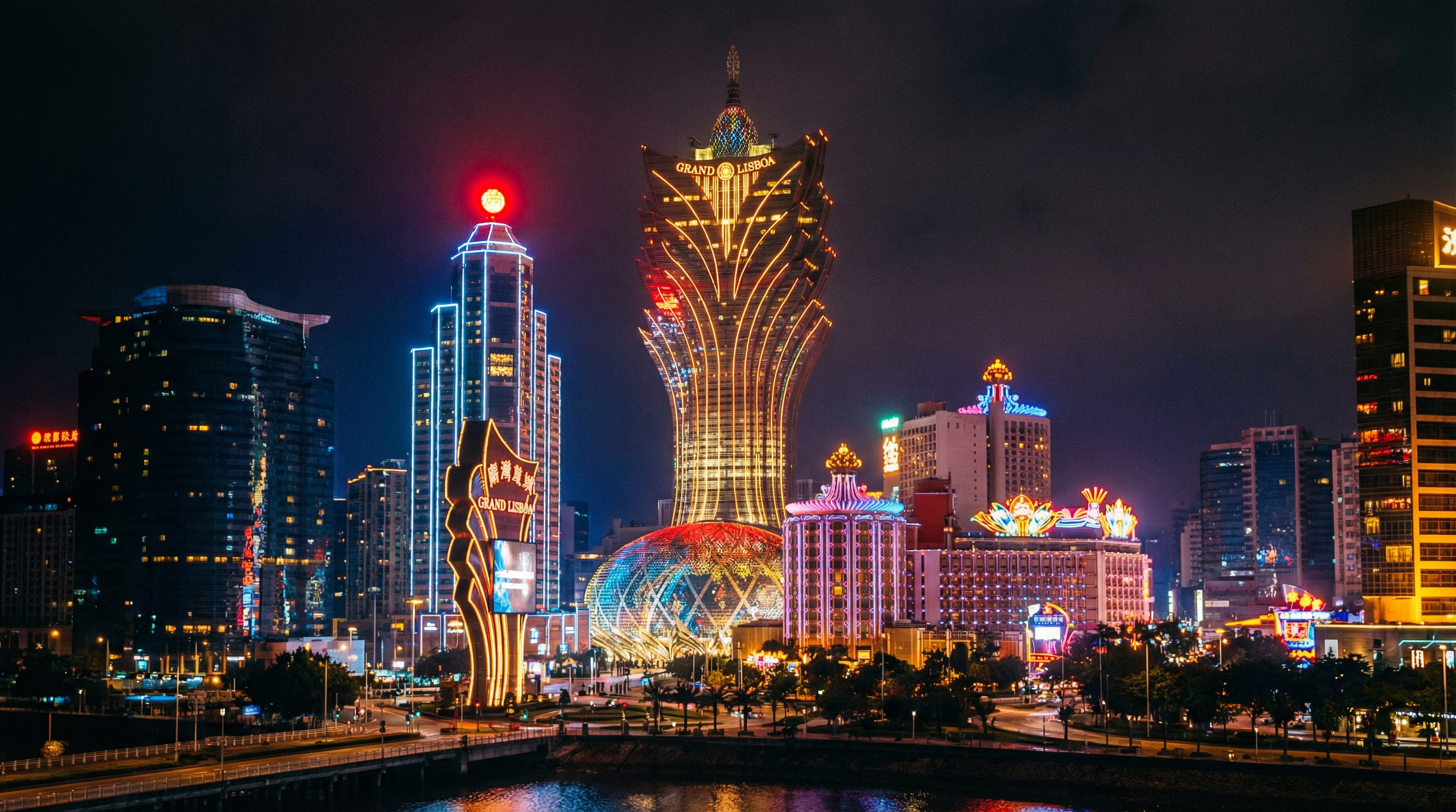 云顶娱乐 - 澳门地标建筑夜景